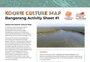 Koorie Culture Map Bangerang 1