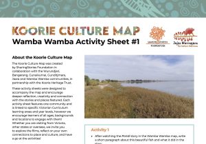 Koorie Culture Map Wamba Wamba 1